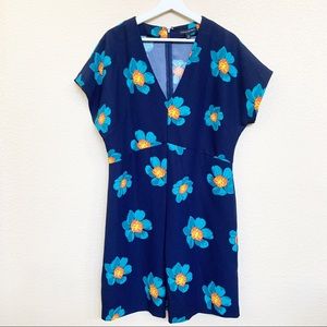 BANANA REPUBLIC Short Sleeves Floral Print Dress